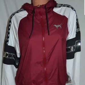 Victoria's Secret PINK Bling Windbreaker Size M/L
